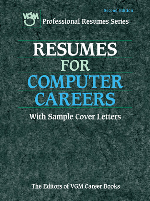 Title details for Resumes for Computer Careers by The Editors of VGM Career Books - Available